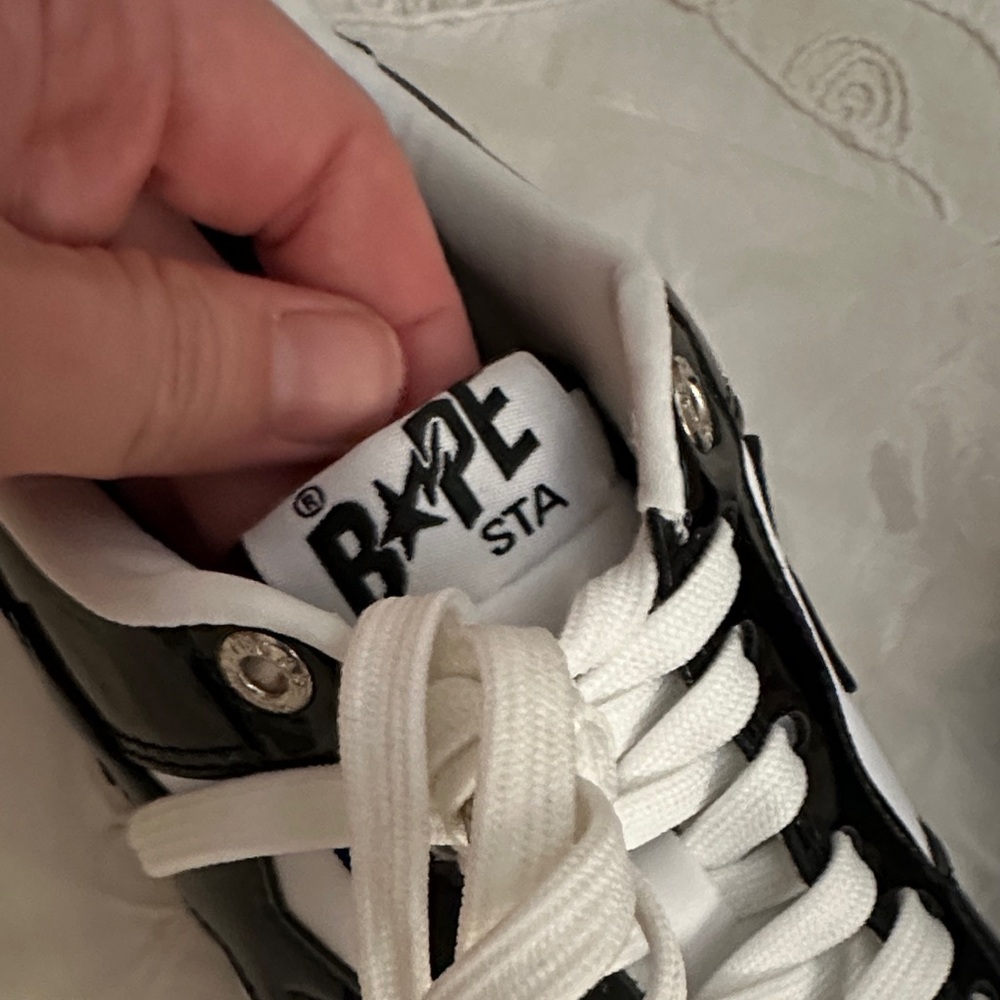 Bape Black and White Men's Shoes - Picture 3 of 11